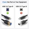 imageCable Matters USB C to USB B 30 Cable  33ft USBB to USBC Cable with TypeB 30 Connector BlackBlack
