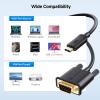 imageCable Matters USB C to VGA Cable USBC to VGA Cable 6 ft  Thunderbolt 4  USB4  Thunderbolt 3 Port Compatible with MacBook Pro Dell XPS 13 15 HP Spectre x360 Surface Pro Yoga 910 and MoreBlack