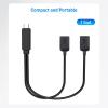 imageCable Matters USBC Male to Dual USBA Female Splitter 1 in 2 Out  1ft USBC to USB Splitter Hub with 480Mbps Data Transfer BC 12 Charging Support
