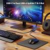 imageCable Matters USBC Male to Dual USBA Female Splitter 1 in 2 Out  1ft USBC to USB Splitter Hub with 480Mbps Data Transfer BC 12 Charging Support