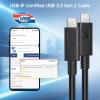 imageCable Matters USBIF Certified 10 Gbps Gen 2 USB C to USB C Cable  33ft  1m Supports Up to 4K60Hz Video 100W Charging 10Gbps Data Transfer BlackBlack