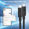 imageCable Matters USBIF Certified 10 Gbps Gen 2 USB C to USB C Cable  33ft  1m Supports Up to 4K60Hz Video 100W Charging 10Gbps Data Transfer BlackBlack