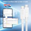 imageCable Matters USBIF Certified 10 Gbps Gen 2 USB C to USB C Cable  33ft  1m Supports Up to 4K60Hz Video 100W Charging 10Gbps Data Transfer BlackWhite