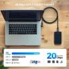 imageCable Matters USBIF Certified 20Gbps Right Angle USB 4 Cable 66ft Supports Up to 8K30Hz  4K120Hz Video 240W Charging 20Gbps Data Transfer Compatible with Thunderbolt 4 Cable MacBook XPS66 Feet