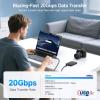 imageCable Matters USBIF Certified 20Gbps USB 4 Cable  66ft Supports Up to 8K30Hz  4K120Hz Video 240W Charging 20Gbps Data Transfer USB4 Cable Compatible with Thunderbolt 4 MacBook XPS66 Feet