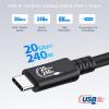imageCable Matters USBIF Certified 20Gbps USB4 Cable with Top Screw Lock 66ft Up to 8K30Hz  4K120Hz Video 240W Charging 20Gbps Data Transfer USB C Cable with Screw LockUSB C Locking Cable