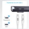 imageCable Matters USBIF Certified 40Gbps USB 4 Cable  33ft Supports Up to 8K60Hz  4K240Hz Video 240W Charging 40Gbps Data Transfer USB4 Cable Black Compatible with Thunderbolt 4 MacBookWhite