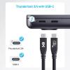 imageCable Matters USBIF Certified 40Gbps USB 4 Cable  33ft Supports Up to 8K60Hz  4K240Hz Video 240W Charging 40Gbps Data Transfer USB4 Cable Black Compatible with Thunderbolt 4 MacBookBlack