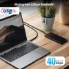 imageCable Matters USBIF Certified 40Gbps USB 4 Cable  33ft Supports Up to 8K60Hz  4K240Hz Video 240W Charging 40Gbps Data Transfer USB4 Cable Black Compatible with Thunderbolt 4 MacBookBlack