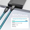 imageCable Matters USBIF Certified 80Gbps USB 4 Cable  49ft Supports Up to 8K120Hz  4K480Hz Video 240W Charging 80Gbps Data Transfer USB4 Cable Compatible with Thunderbolt 54 MacBookBlack