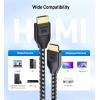 imageCable Matters Ultra High Speed HDMI Certified Braided 48Gbps 8K HDMI Cable 66 ft  2m with 8K60Hz 4K240Hz and HDR Support for PS5 Xbox Series XS RTX3080  3090 Apple TV and More in WhiteBlack