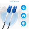 imageCable Matters Uniboot OS2 LC to LC Outdoor Armored Fiber Patch Cable 50ft  Single Mode Duplex 9125 LSFRZH Direct Burial Support with UV Resistant and Fire Retardant Cable Jacket  50 Feet  152m30 Feet