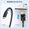 imageCable Matters Unidirectional USB C to DisplayPort 14 Cable  6ft Support 8K60Hz  4K240Hz Thunderbolt 4 to DisplayPort Cable Display Port to USB C Black  Not for Portable USBC Monitor33 ft