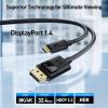 imageCable Matters Unidirectional USB C to DisplayPort 14 Cable  6ft Support 8K60Hz  4K240Hz Thunderbolt 4 to DisplayPort Cable Display Port to USB C Black  Not for Portable USBC Monitor10 ft