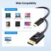imageCable Matters Unidirectional USB C to DisplayPort 14 Cable  6ft Support 8K60Hz  4K240Hz Thunderbolt 4 to DisplayPort Cable Display Port to USB C Black  Not for Portable USBC Monitor6 ft