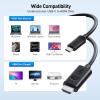 imageCable Matters Unidirectional USB C to HDMI 21 Cable  6ft Support 4K240Hz and 8K60Hz HDR  Thunderbolt 4 Thunderbolt 5 USB 4 Compatible with MacBook Pro XPS ThinkPad  Max 4K 60Hz on macOS15 Feet