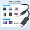 imageCable Matters Unidirectional USB C to HDMI Cable  6ft 4K60Hz  2K144Hz USBC to HDMI Cable Thunderbolt 4  USB4 Compatible with iPhone 1615 Pro Max Plus MacBook Pro XPS 13 Surface ProBlack