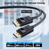 imageCable Matters VESA Certified 324Gbps DisplayPort 14 Cable  6ft Support 8K 60Hz 4K 240Hz DisplayPort Cable 14 with FreeSync GSYNC and HDR for Gaming Monitor PC RTX 40804090 RX 680069003 Feet