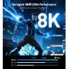 imageCable Matters VESA Certified 40Gbps DisplayPort 21 Cable 2m66ft DP40 Cable 8K 120Hz 4K 240Hz in Black with FreeSync GSYNC and HDR for Gaming Monitor PC RTX 40804090 RX 790033 Feet