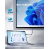 imageDesigned for Microsoft Surface Cable Matters 324Gbps USBC to DisplayPort 14 Cable 6 Feet  18 Meters Supports 4K 144Hz and 8K 60Hz HDR  USB4 Thunderbolt 3 and Thunderbolt 4 Port Compatible