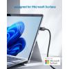 imageDesigned for Microsoft Surface Cable Matters 324Gbps USBC to DisplayPort 14 Cable 6 Feet  18 Meters Supports 4K 144Hz and 8K 60Hz HDR  USB4 Thunderbolt 3 and Thunderbolt 4 Port Compatible