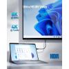 imageDesigned for Microsoft Surface Cable Matters USB4 Cable 6 ft Supports Up to 8K60Hz  4K240Hz Video 100W Charging 20Gbps Data Transfer for Surface Devices