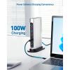 imageIntel Certified Cable Matters 16in1 40Gbps Thunderbolt 4 Dock with Thunderbolt Share  Quad 4K Video2X DP 2X HDMI for Windows Dual 4K DP or HDMI for MacBook Pro M1M2M3M4 ProMax 100W PD