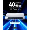 imageIntel Certified Cable Matters 16in1 40Gbps Thunderbolt 4 Dock with Thunderbolt Share  Quad 4K Video2X DP 2X HDMI for Windows Dual 4K DP or HDMI for MacBook Pro M1M2M3M4 ProMax 100W PD