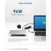 imageIntel Certified Cable Matters 40 Gbps 14in1 Thunderbolt Dock with Dual 4K 60Hz DisplayPort or HDMI 100w Charging Gigabit Ethernet Compatible with USB 4  Thunderbolt 4 for MacBook Pro Dell