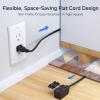 imageUL Listed Cable Matters 2Pack 16 AWG 2 Prong Extension Cord 6 ft 13A 3Outlet Extension Cords with Tamper Guard 13 Amp 1625 Watts WhiteBlack