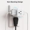 imageUL Listed Cable Matters 3Pack 3 Outlet Wall Adapter Grounded Cube Tap Outlet Splitter 3 Way Plug Adapter 3Prong Power Splitter BlackWhite