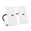 imageCable Matters 2Pack 1Port 8K HDMI Wall Plate Supports 8K60Hz 4K120Hz VRR ALLM HDR HDCP 23 HDMI Wall Outlet White1Port