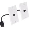 imageCable Matters 2Pack 1Port HDMI Wall Plate in White 4K UHD ARC and Ethernet PassThru Support1Port