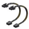 imageCable Matters 2Pack 8 Pin PCIe Extension Cable  10 Inches Male to Female NOT for Direct PSU Use 8 Pin GPU Power Extension Cable Not 62 Pin