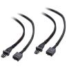 imageCable Matters 2Pack PWM 4 Pin Fan Extension Cable  12 Inches