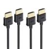 imageCable Matters 2Pack Ultra Thin HDMI Cable 6 ft Support 4K60Hz Ultra Slim HDMI Cable 4K Rated with Ethernet HDR Support for PS5 Xbox Series XS RTX40903090 RX 79007800 Apple TV and More10 Feet