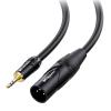 imageCable Matters 35mm to XLR Cable  6ft Male to Male XLR to 18 Inch Cable Compatible with iPod MP3 Player Laptop Voice Recorder and More Black  Not for Microphone Use3 Feet