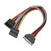 imageCable Matters 3Pack 15 Pin SATA Power Splitter Cable  8 Inches SATA Power YSplitter Cable