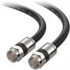 imageCable Matters 3Pack RG6 Coaxial Cable  3ft CL2 Rated for inWall UseCM Quad Shield Coaxial Cable Short Coax Cord for TV Digital Router Satellite Receiver and More BlackBlack
