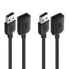 imageCable Matters 3Pack Short USB Extension Cable  3ft Male to Female USB Extender Cable USB20 Extension Cord 480Mbps Black3 Feet