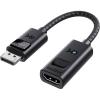 imageCable Matters 8K DisplayPort 14 to HDMI 21 Adapter with 4K 240Hz  8K 60Hz Unidirectional DisplayPort to HDMI 21 Cable Adapter Supports RTX4080 RX7900 Not Work with PS5Xbox No VRR Support