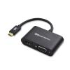 imageCable Matters Aluminum USB C to HDMI VGA Adapter for Surface Pro 7 MacBook Pro Dell XPS 13 and More  Thunderbolt 4  USB4  Thunderbolt 3 Port Compatible