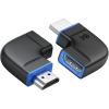 imageCable Matters ComboPack 8K Flat Right Angle HDMI 21 Adapter with HDR Supports 8K60Hz  4K240Hz 270 Degree and 90 Degree HDMI Adapter Black