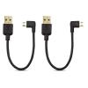 imageCable Matters ComboPack Right Angle USB Cable for TV Stick and Power Bank 6 Inches  90 Degree USB to Micro USB Cable for Roku TV Stick and More
