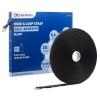 imageCable Matters Hook and Loop Straps with Buckle 30ft Roll with 45 Metal Buckles 06 Inch Wide Adjustable Cable Straps Black06 inches Wide