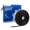 imageCable Matters Hook and Loop Straps with Buckle 30ft Roll with 45 Metal Buckles 06 Inch Wide Adjustable Cable Straps Black1 inch Wide