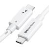 imageCable Matters Intel Certified 40Gbps Active Thunderbolt 4 Cable 66 ft with 100W Charging and 8K Video  Fully Compatible with USB CUSBC USB 4  USB4 and Thunderbolt 3White