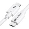 imageCable Matters Intel Certified 40Gbps Thunderbolt 4 Cable 33ft with 8K Video and 240W Charging  1m Compatible with USB4 Thunderbolt 3 Cable and USBCWhite