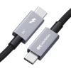 imageCable Matters Intel Certified 80Gbps Premium Braided Thunderbolt 5 Cable with up to 120Gbps Bandwidth Boost and 240W Charging in Black  1m  33ft Compatible with Thunderbolt 43 USB4 and USBC33 Feet