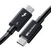 imageCable Matters Intel Certified 80Gbps Thunderbolt 5 Cable with up to 120Gbps Bandwidth Boost and 240W Charging  1m  33ft Compatible with Thunderbolt 4 USB4 and USB C BlackBlack